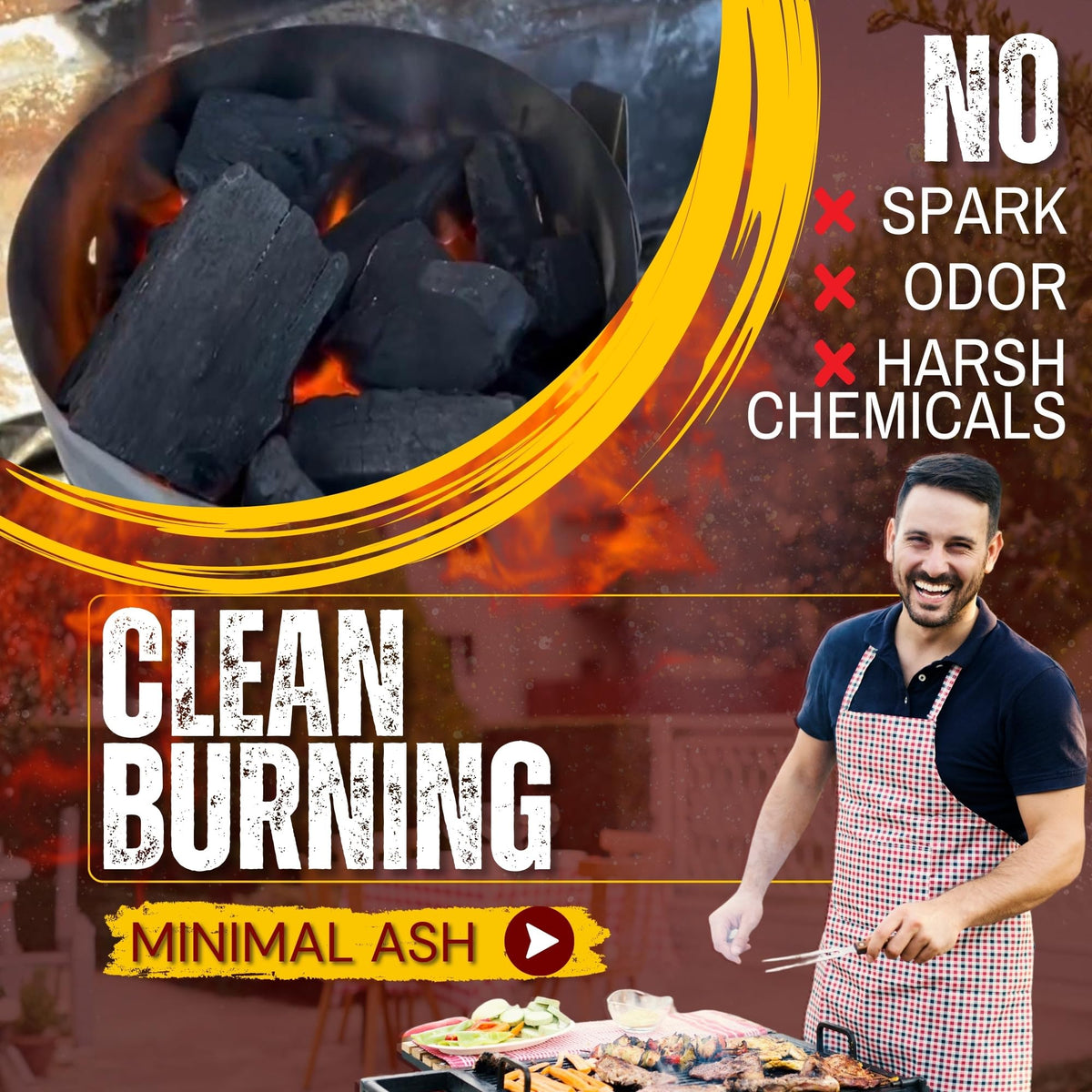 Extra Large Lump Charcoal White Quebracho Wood 33lb J502
