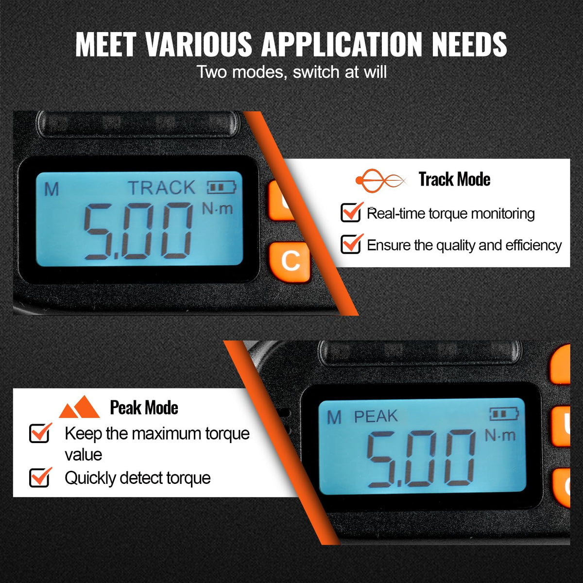 1/4" Drive Digital Torque Screwdriver with LCD, Bits & Case M984