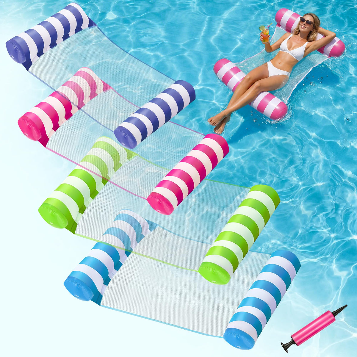 4 Pack Inflatable Pool Floats G311750