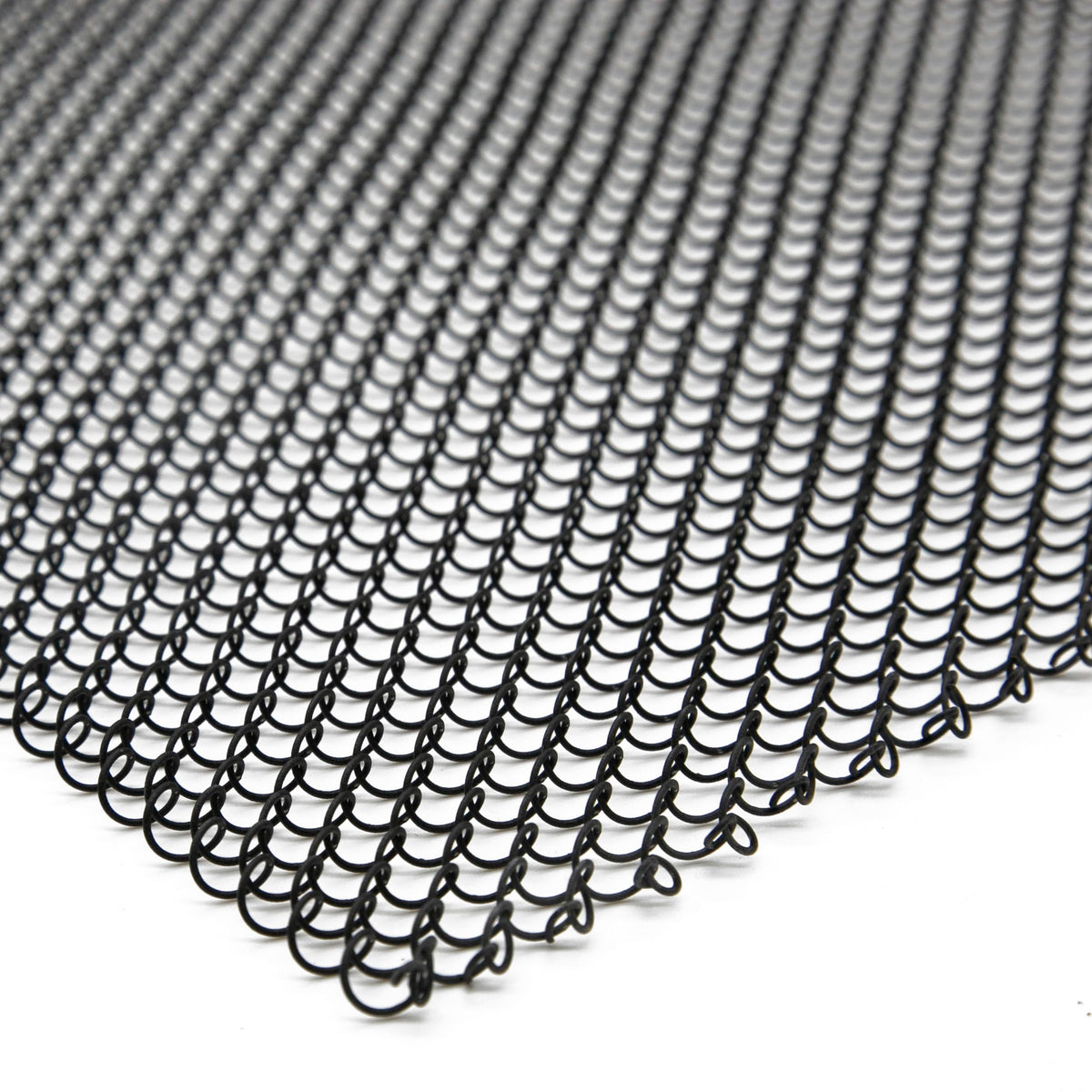 Black Matte Fireplace Mesh Screen Curtain U948004