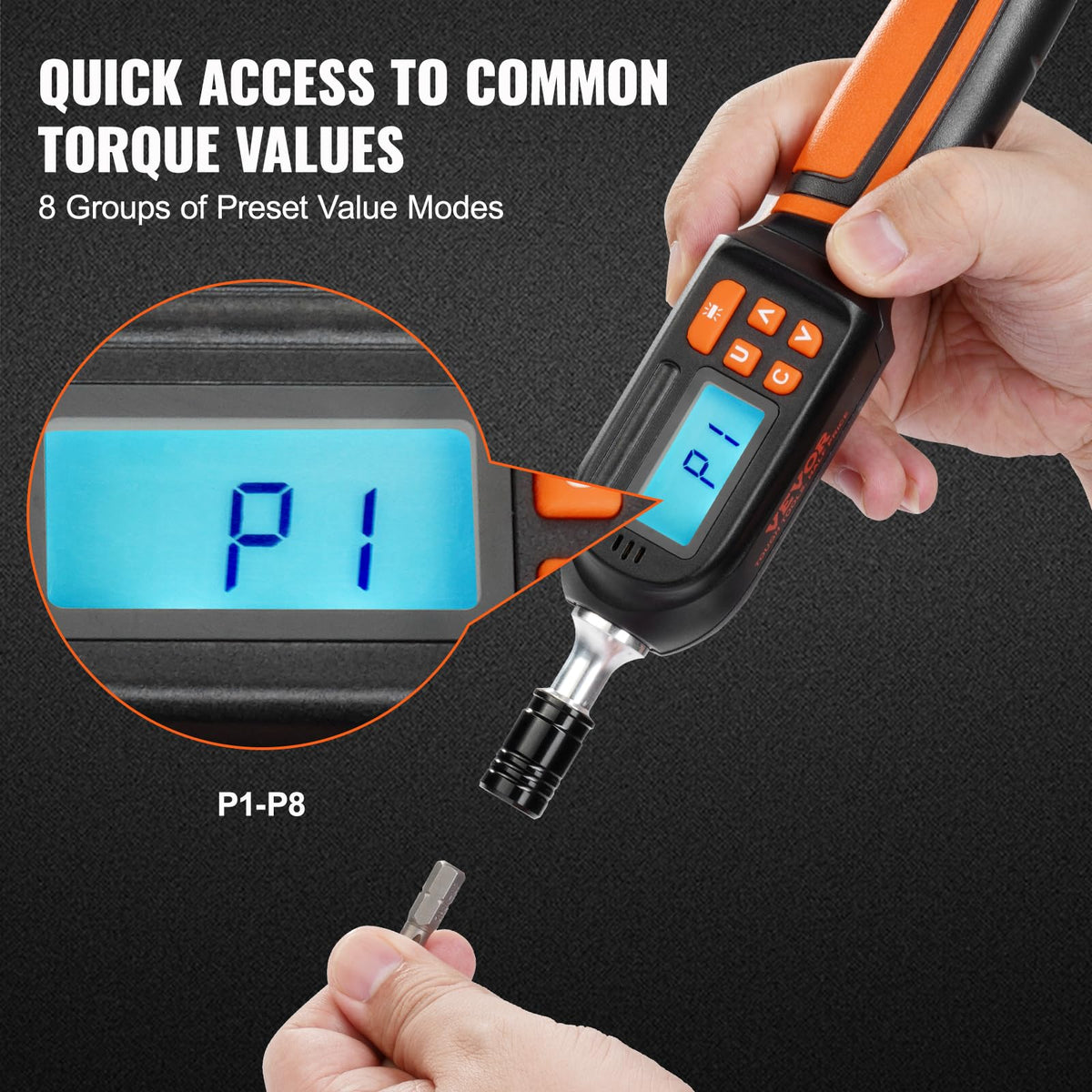 1/4" Drive Digital Torque Screwdriver with LCD, Bits & Case M984