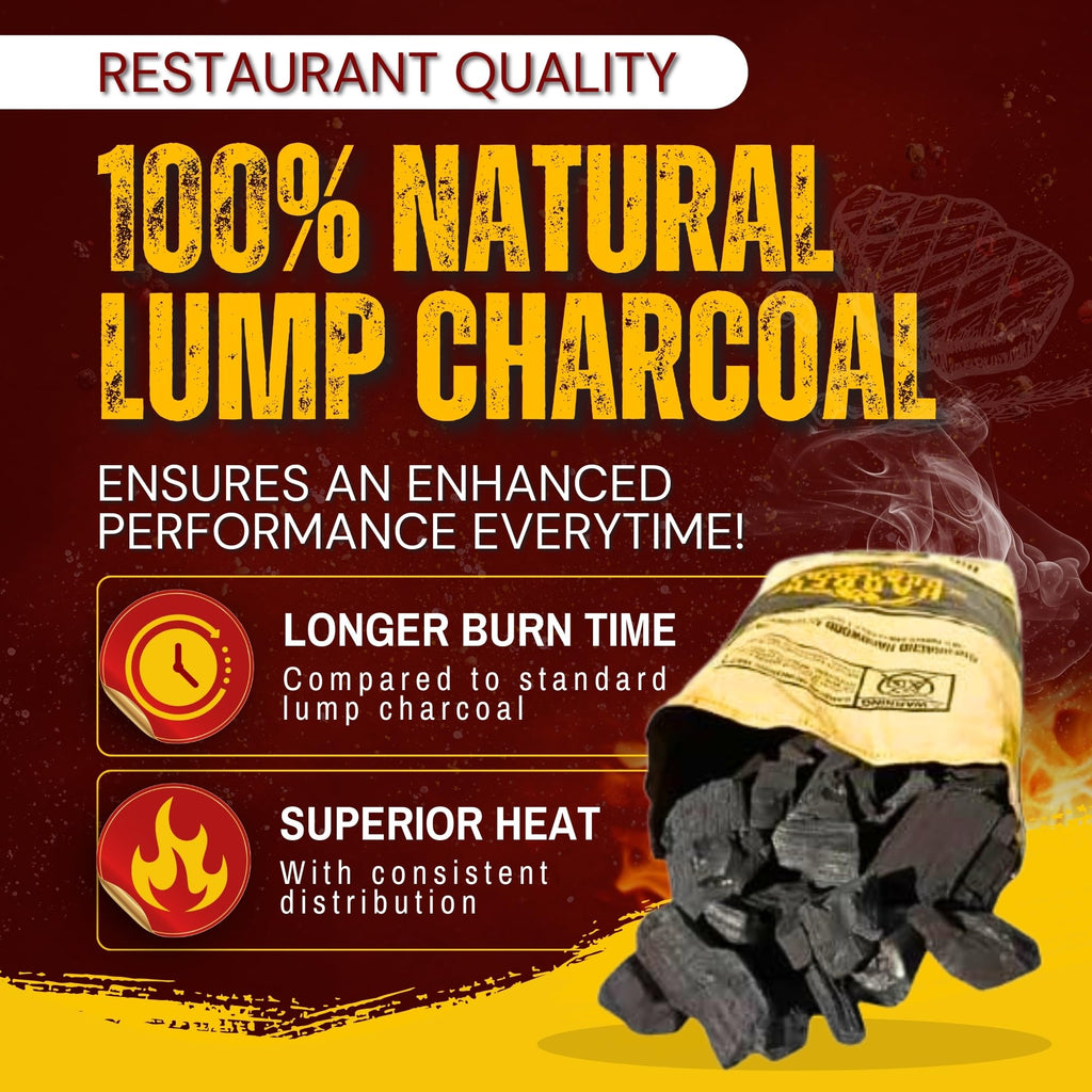 Extra Large Lump Charcoal White Quebracho Wood 33lb J502