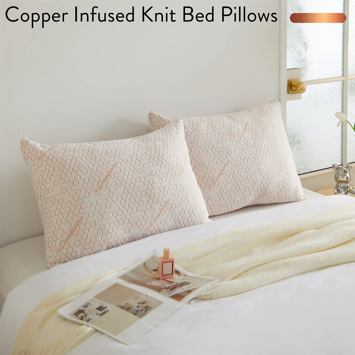Down Alternative Pillows Set of 2 Standard Queen Size T893
