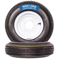 2-Pack Trailer Tire Rim Assembly 4.80-8 4 Lug White Q9708