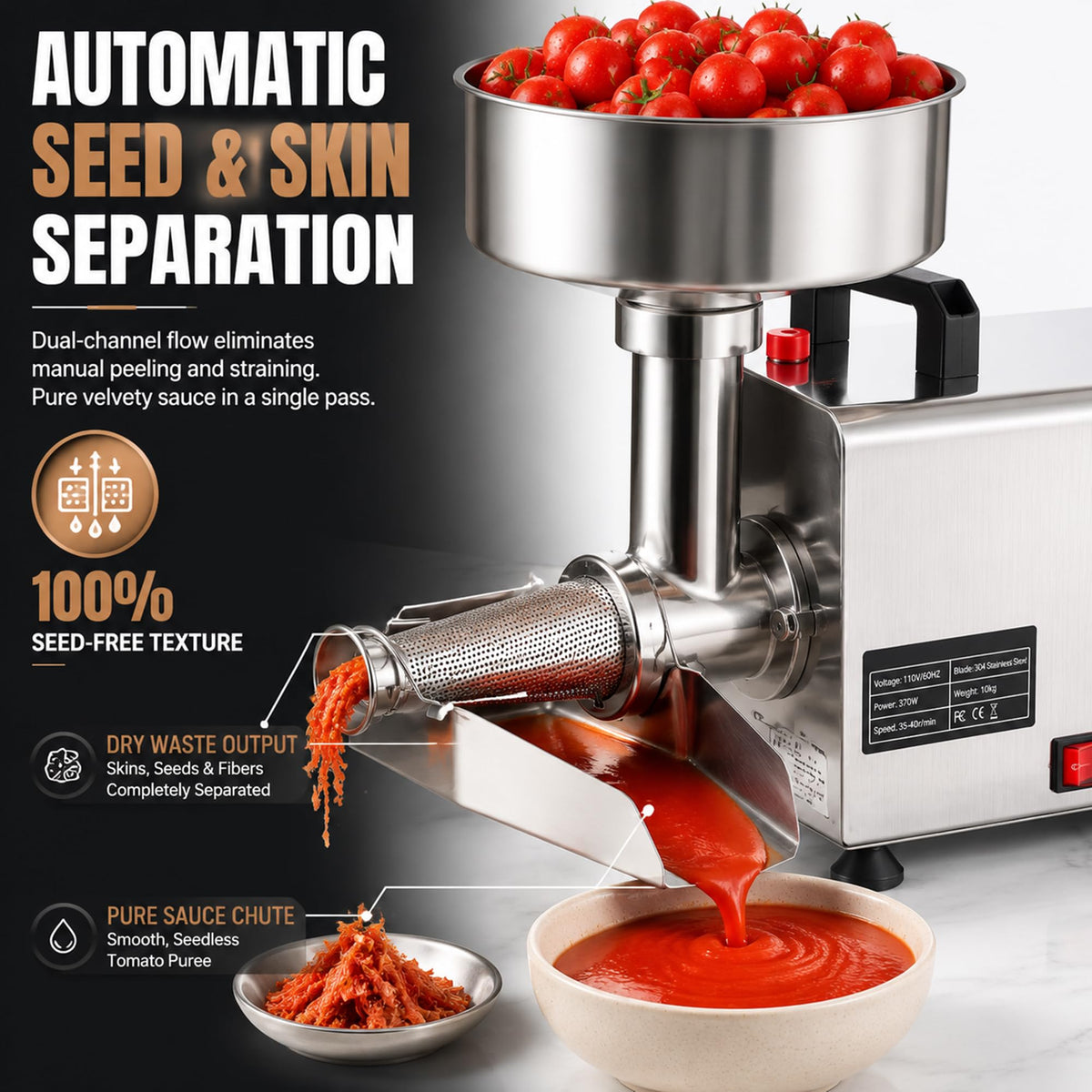 450W Electric Tomato Strainer G659277