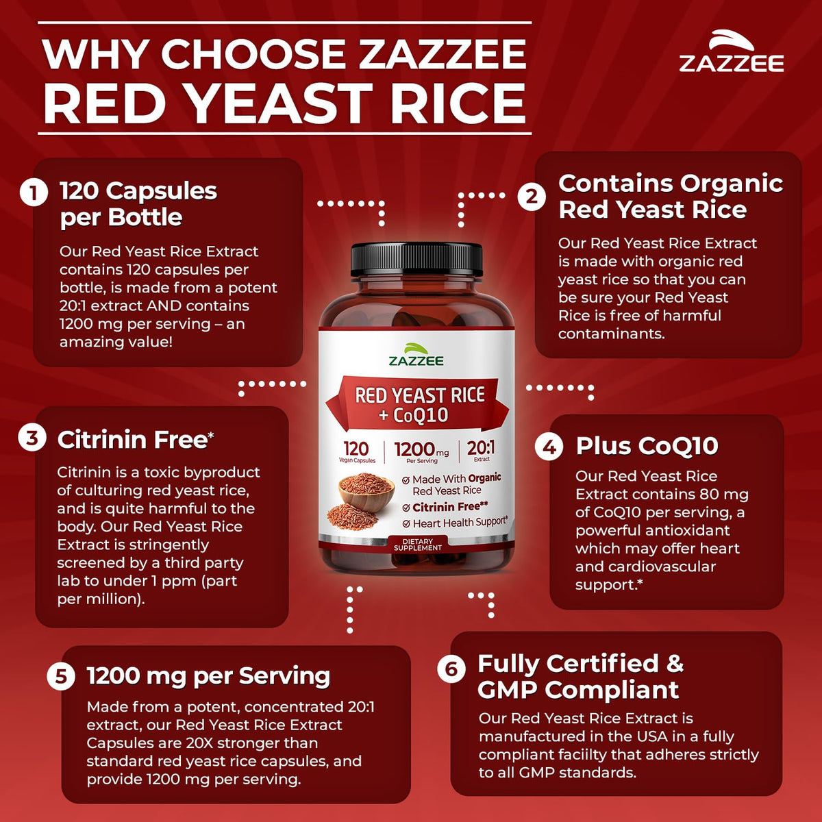 Organic Red Yeast Rice Extract with CoQ10 B727