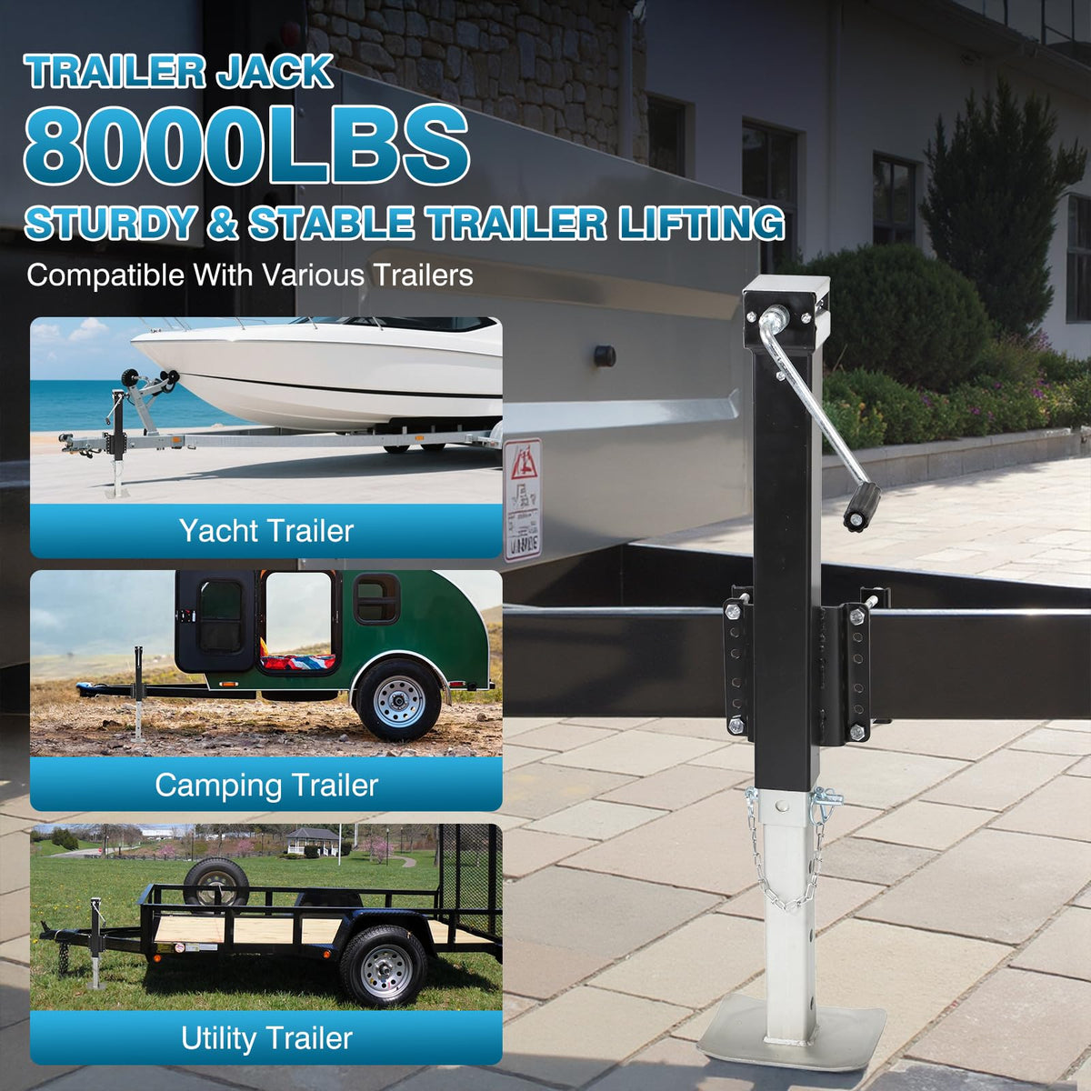 8000LBS Heavy Duty Trailer Jack V386557