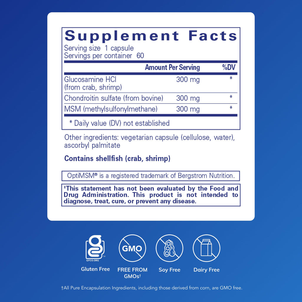 Glucosamine Chondroitin with MSM, 60 Capsules K85389