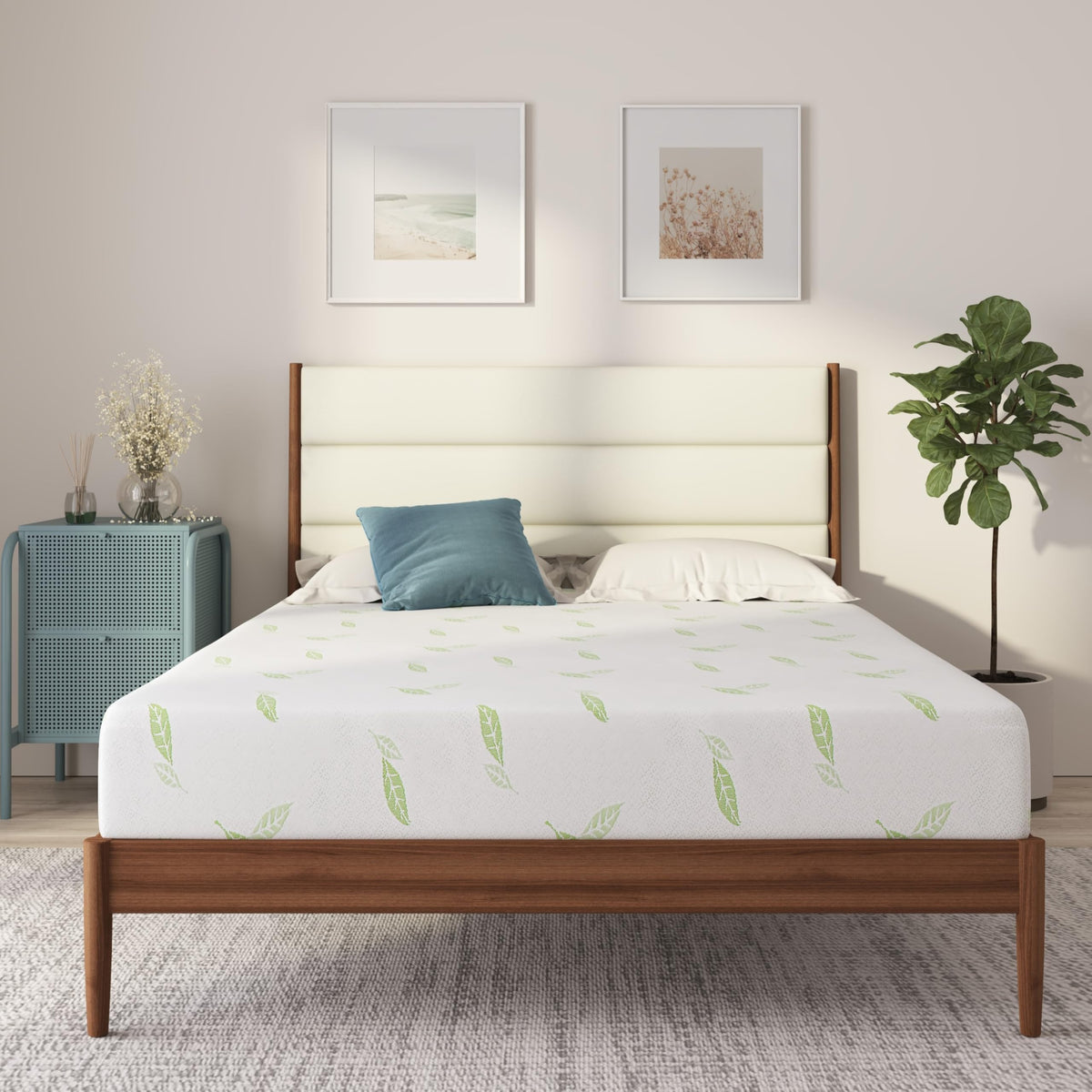 Twin Size 6 Inch Green Tea Memory Foam Mattress D323