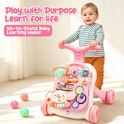 2-in-1 Baby Walker with Detachable Activity Center J989893