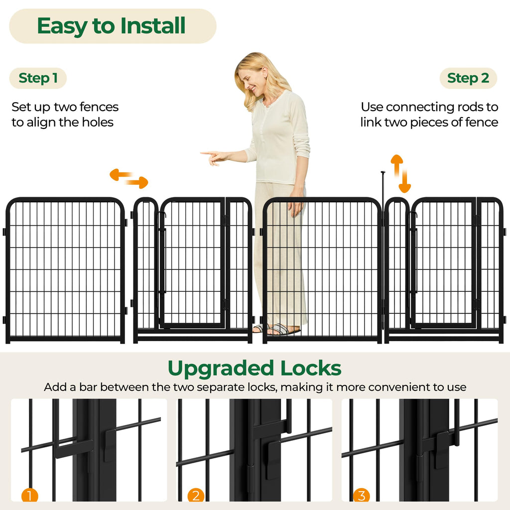 32 Inch 16 Panels Heavy Duty Dog Playpen Z9577