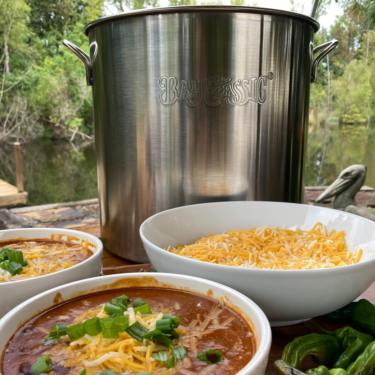 40-qt Stainless Stockpot with Domed Lid B380
