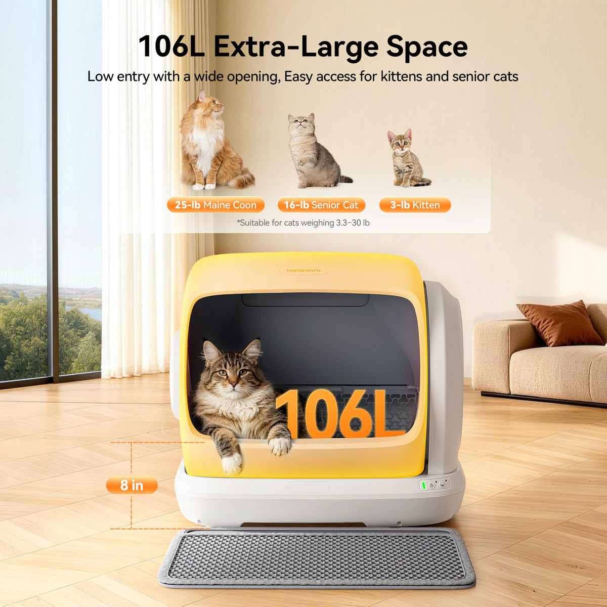 Automatic Cat Litter Box Extra-Large J2411