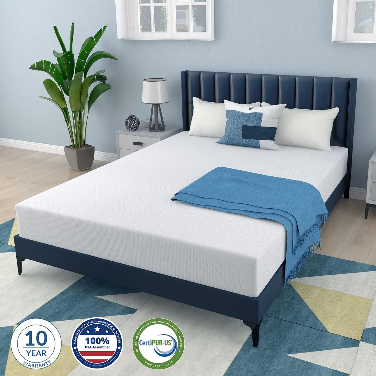 Twin 6 Inch Memory Foam Mattress T5373