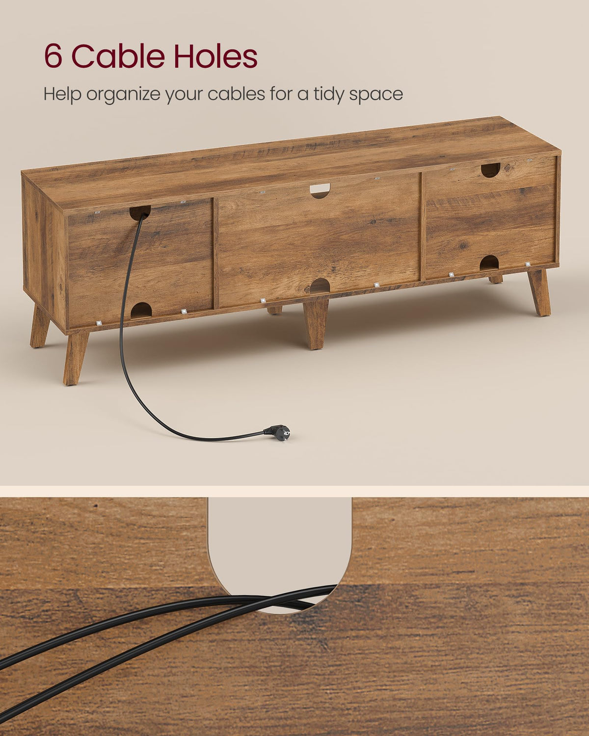 TV Stand with Adjustable Shelf E257