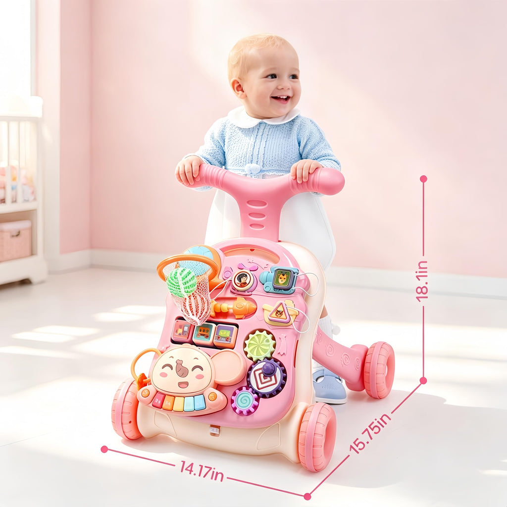 2-in-1 Baby Walker with Detachable Activity Center J989893