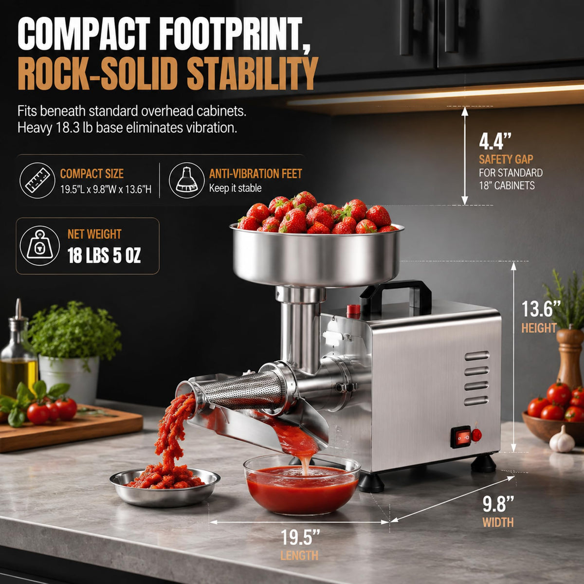 450W Electric Tomato Strainer G659277