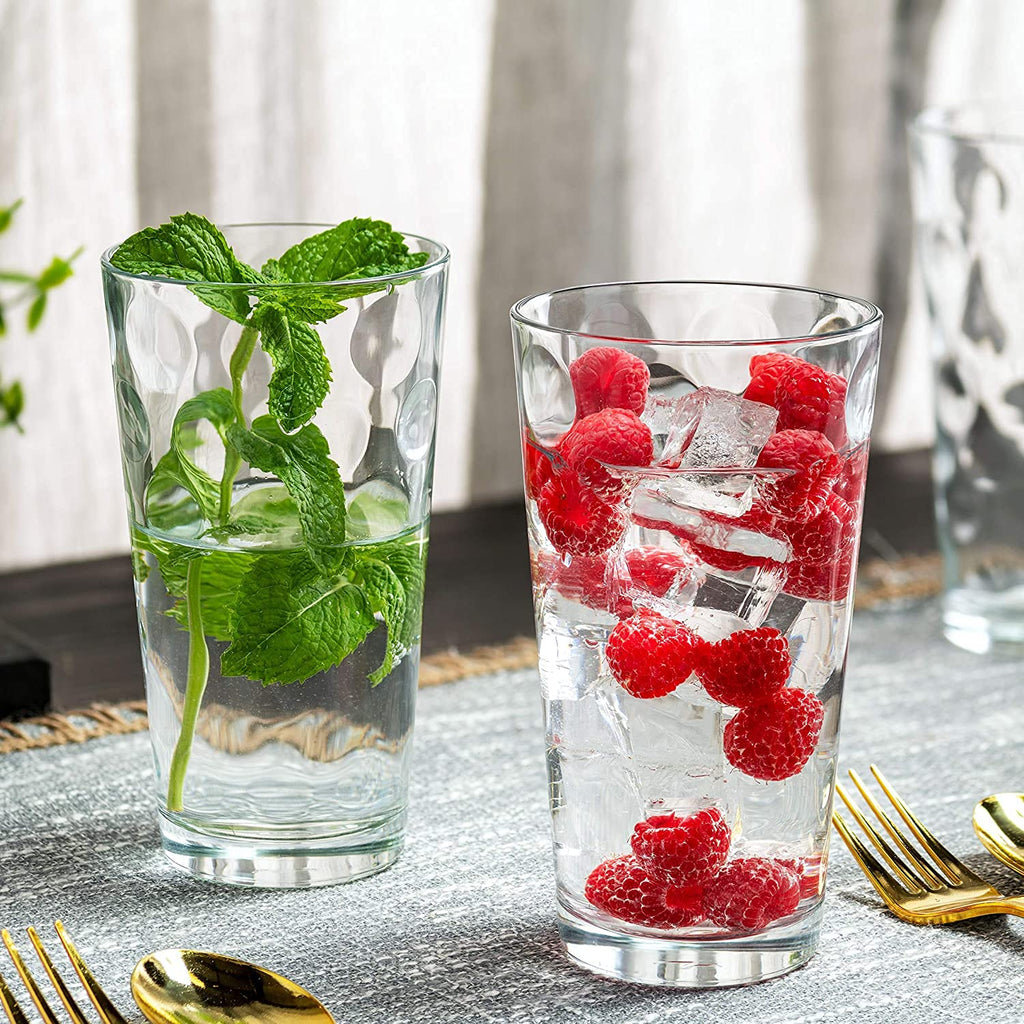 Set of 12 Stackable Drinking Glasses F36589