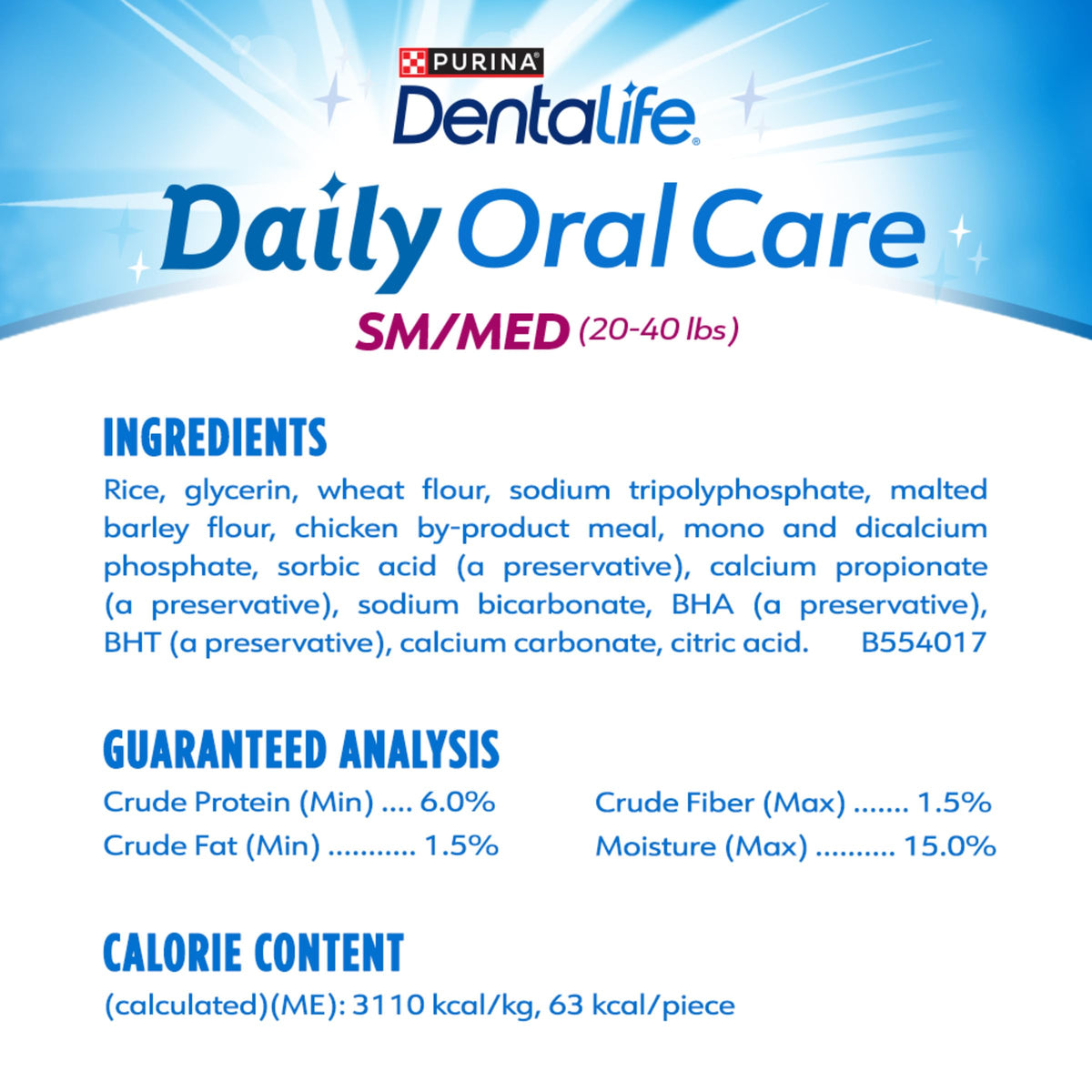 Daily Oral Care Dog Treats 40 ct Q95830