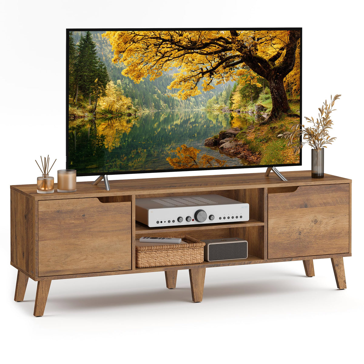 TV Stand with Adjustable Shelf E257