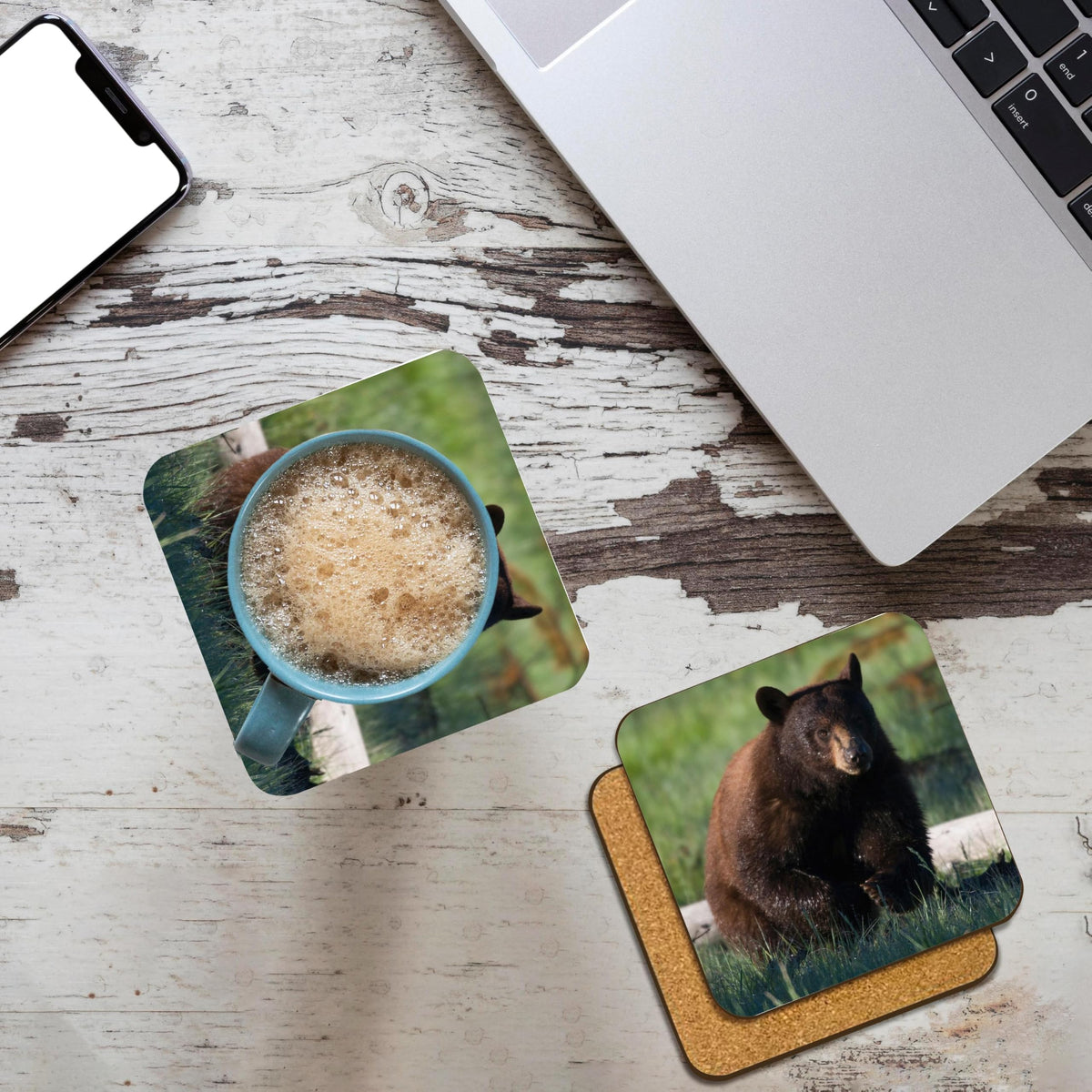 Set of 8 Cork Coasters Y48581