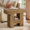 2-Tier Narrow Side Table with Storage Shelf U861