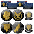 1 OZ. Black Ruthenium & Gold 2-Coin Set J702