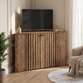53" Farmhouse Corner TV Stand with Storage M3234
